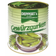 DEPPERT'S Ogórki konserwowe 75/80 10200ml/5600g/1