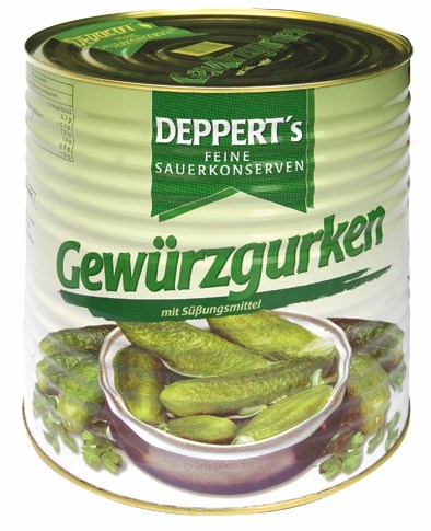 DEPPERT'S Ogórki konserwowe 30/35 10200ml/5600g/1