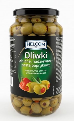 GREEK Oliwki zielone z pastą paprykową 935ml/6