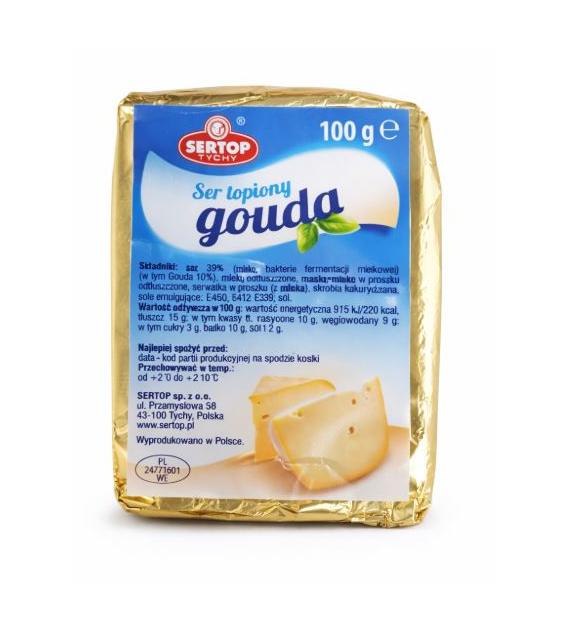SERTOP Ser topiony gouda kostka 100g /60 ZZ