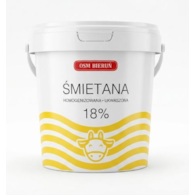 BIERUŃ Śmietana 18% wiaderko 1kg /6