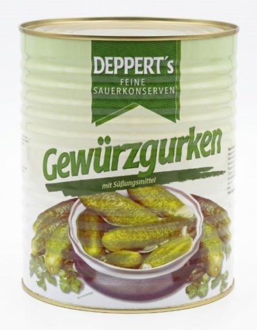 DEPPERT'S Ogórki konserwowe 40/45 10200ml/5600g/1