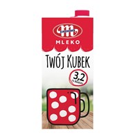 MLEKOVITA Mleko UHT 3,2% 1l Twój kubek /12