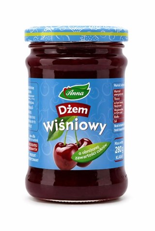 ANNA Dżem wiśniowy n/s 280g/9