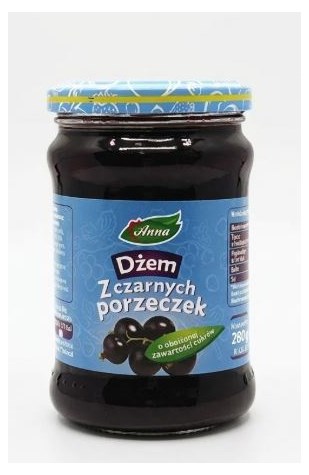 ANNA Dżem czarna porzeczka n/s 280g/9