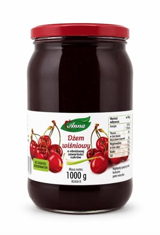 ANNA Dżem wiśniowy n/s 1000g/4