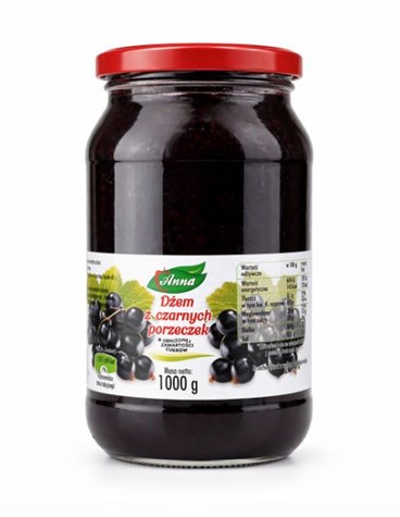 ANNA Dżem czarna porzeczka n/s 1000g/4