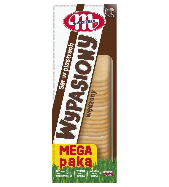 MLEKOVITA Ser plastry Gouda wędzona 1kg /6