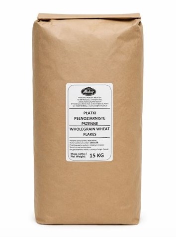 MELVIT Płatki pszenne pełnoziarniste 15kg