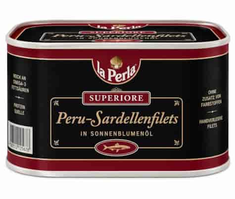 LA PERLA Anchois w oleju słonecz. 625g/400g/12