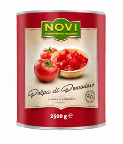 NOVI Pomidory krojone 2500g/1500g /6