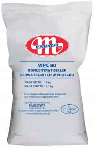 MLEKOVITA G WPC 80% Koncentrat białek serw. 15kg/1