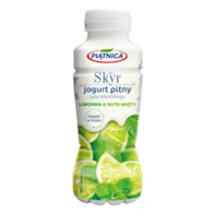 PIĄTNICA Jogurt pitny Skyr limonka-mięta 330g/12