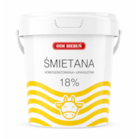 BIERUŃ Śmietana 18% wiaderko 1kg /6