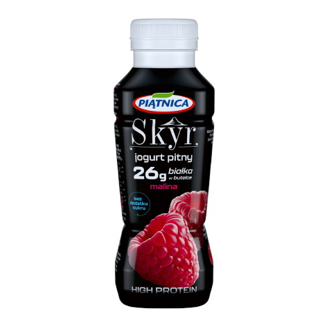 PIĄTNICA Jogurt pitny Skyr w/b malina 360g/12