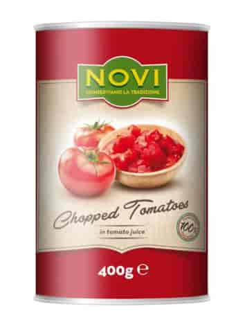 NOVI Pomidory krojone puszka 400g/240g/24