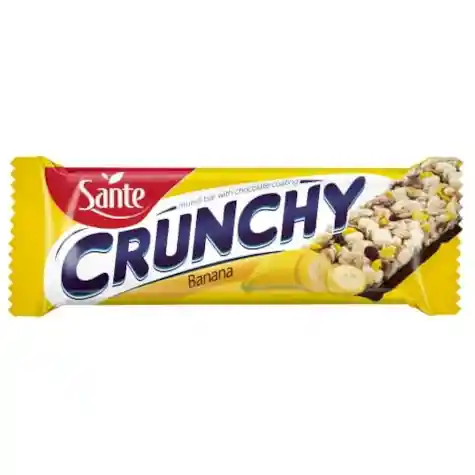 SANTE Baton crunchy banan w czekoladzie 40g/25