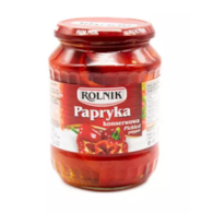 ROLNIK Papryka konserwowa ćwiartki 650g/300g/6