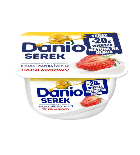 DANONE DANIO Serek truskawkowy 150g /16