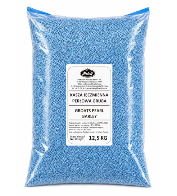 MELVIT Kasza jęczmienna perłowa gruba 12,5kg