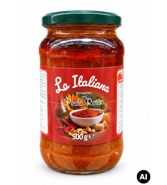 LA ITALIANA Pesto pomidorowe rosso słoik 500g /6
