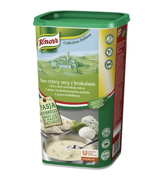 KNORR Sos 4 sery z brokułami 0,9kg /6
