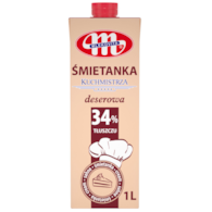 MLEKOVITA Śmietanka Kuchmistrza UHT 34% 1l /12