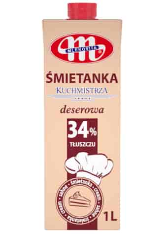 MLEKOVITA Śmietanka Kuchmistrza UHT 34% 1l /12