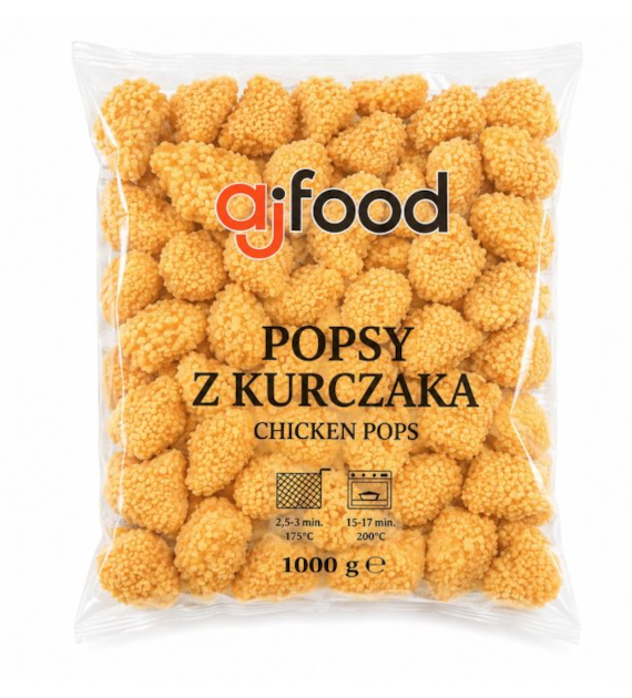 AJ FOOD Popsy z kurczaka w panierce ryżowej 1kg/8