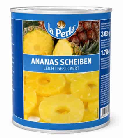 LA PERLA Ananas plastry w syropie 3035g/1790g/6