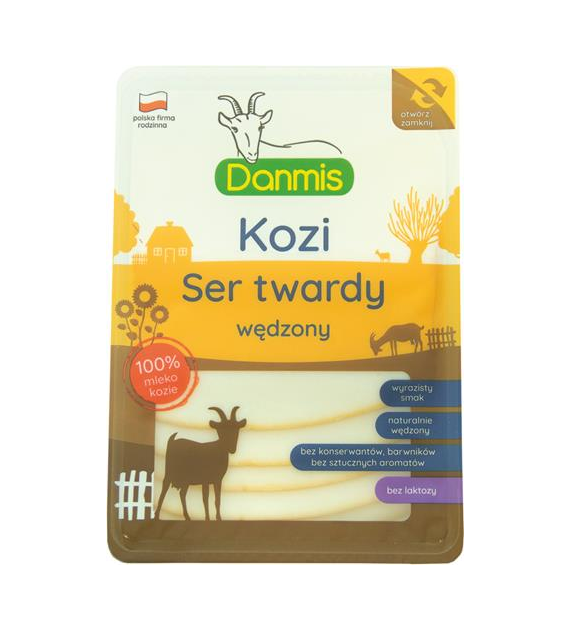 DANMIS Ser kozi plastry twardy wędzony 100g /10