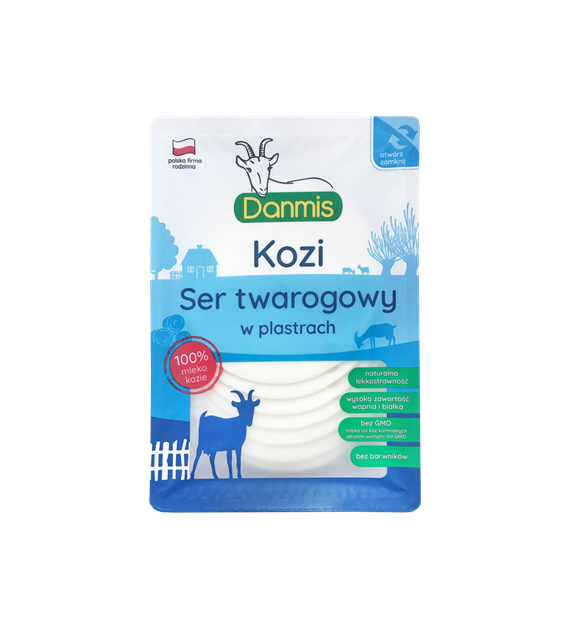 DANMIS Ser kozi plastry twarogowy 100g /10
