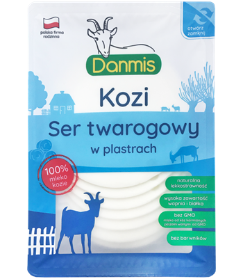 DANMIS Ser kozi twarogowy plastry 100g /10/