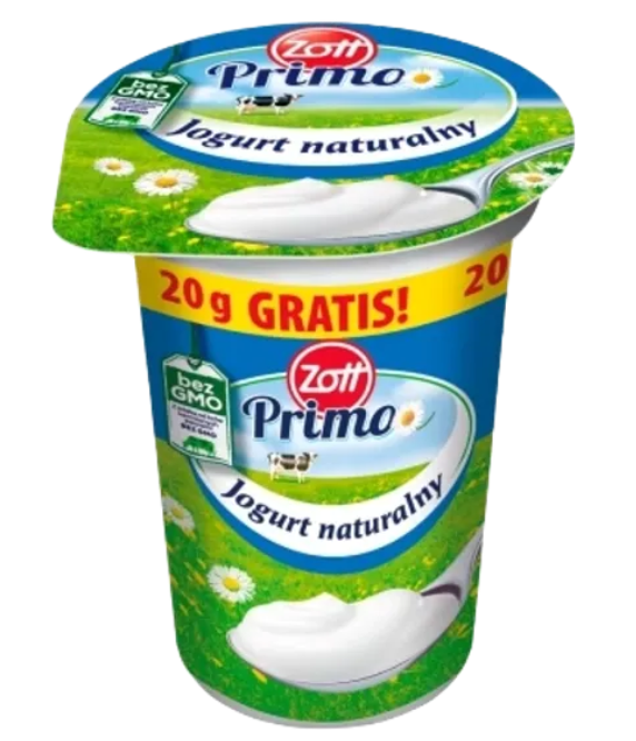 ZOTT Jogurt naturalny 180g+20g GRATIS /20/