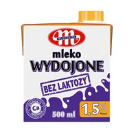 MLEKOVITA Mleko Wydojone b/laktozy 0,5l 1,5% /12/