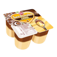 ZOTT Serduszko pudding 4x125g wanilia/czekolada /6