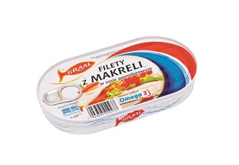 GRAAL Filet z makreli w sosie pomidorowym 170g/15