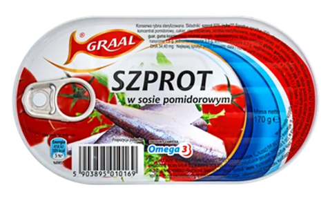 GRAAL 170g szprot w sosie pomidorowym /15/