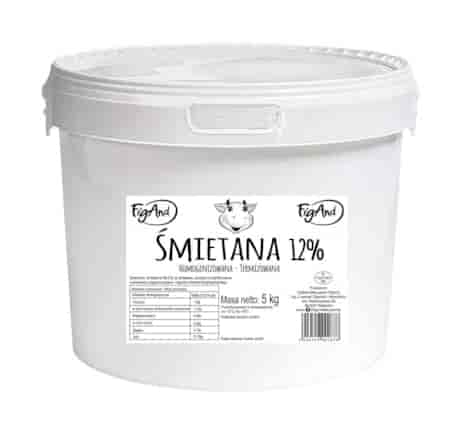 FIGAND Śmietana 12% wiaderko 5kg /szt