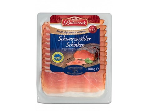 W- BALCERZAK Plastry szynka szwardzwaldzka 100g/10