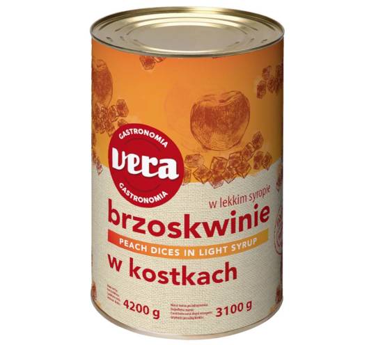 LIMPOL VERA Brzoskwinie 4,2kg/3,1kg kawałki /6/