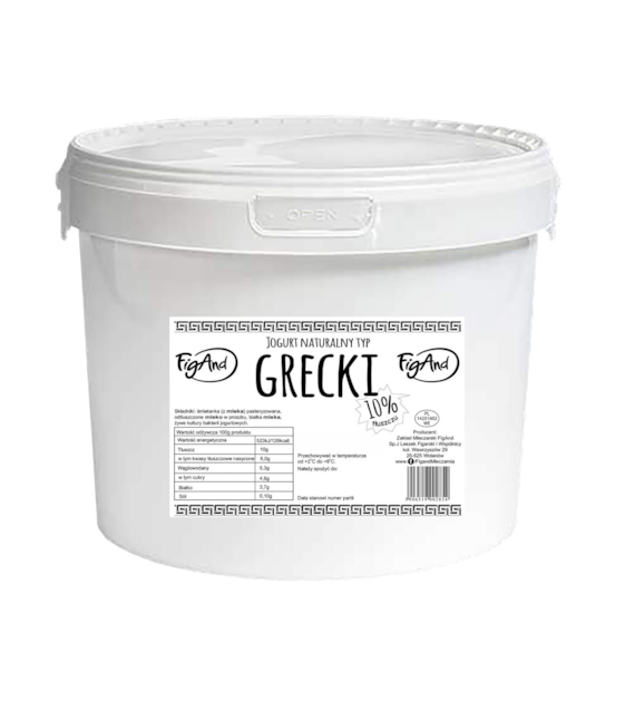 FIGAND Jogurt grecki 10% wiaderko 5kg /1