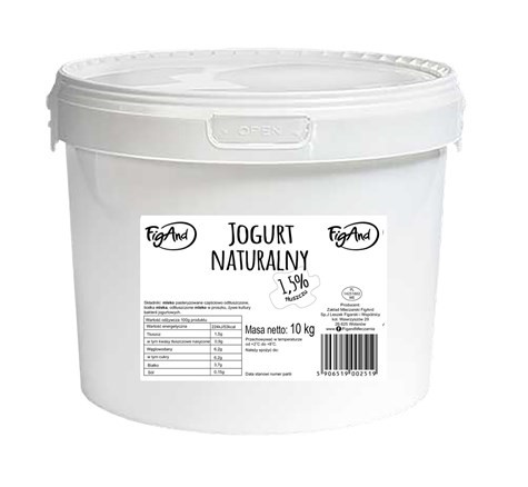FIGAND Jogurt naturalny 1,5% 5kg wiaderko /1/