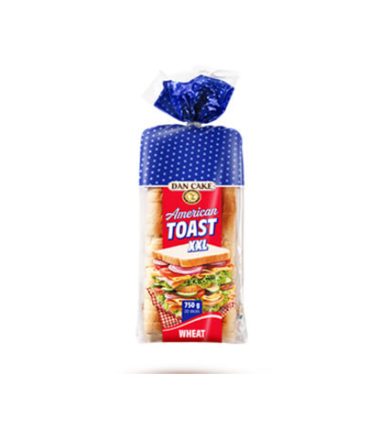 DAN CAKE Chleb tostowy American XXL pszenny 750g/7