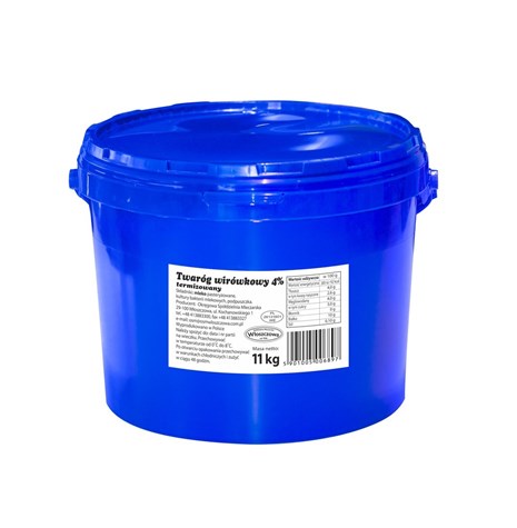 WŁOSZCZOWA Twaróg wirówkowy półtłusty 4% 11kg /1