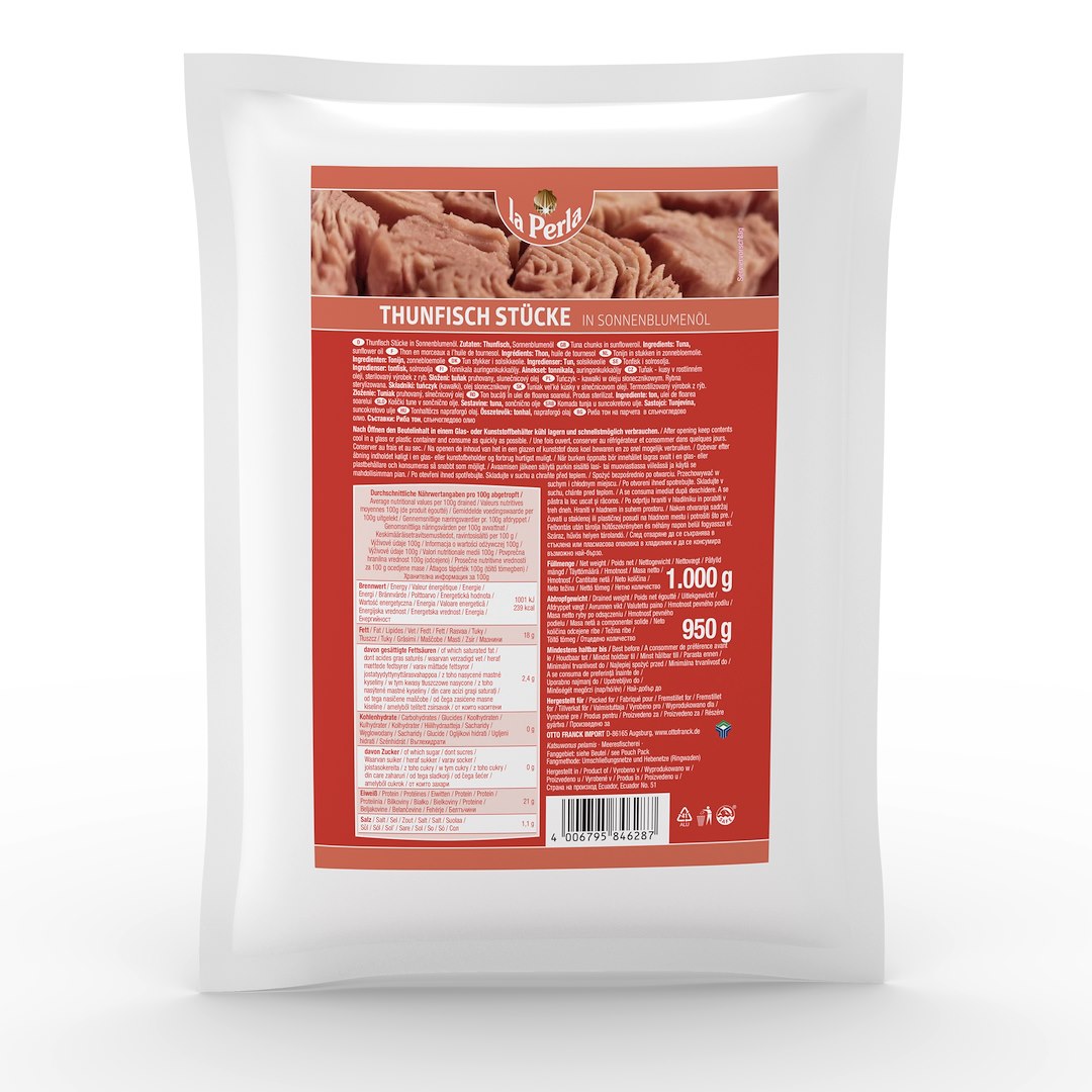 LA PERLA Tuńczyk kawałki w oleju 1kg/950g/16/