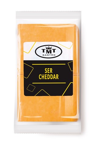 TMT Ser plastry 1kg Cheddar barwiony /12/