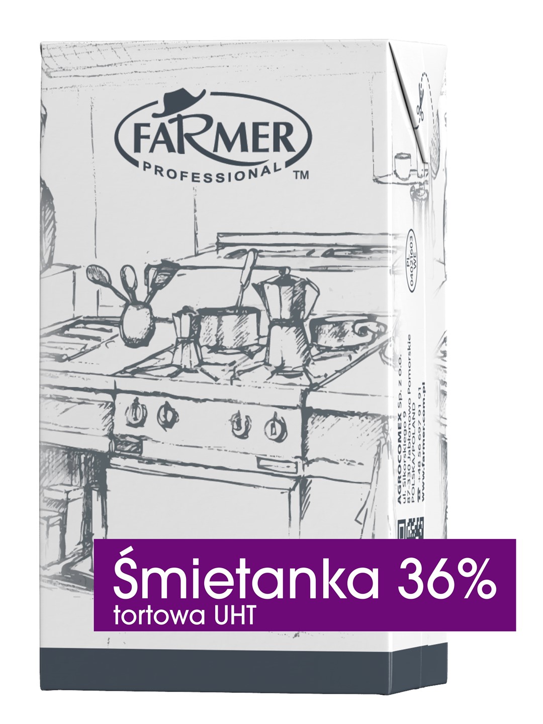 FARMER Śmietanka UHT 1l 36% tortowa /12/