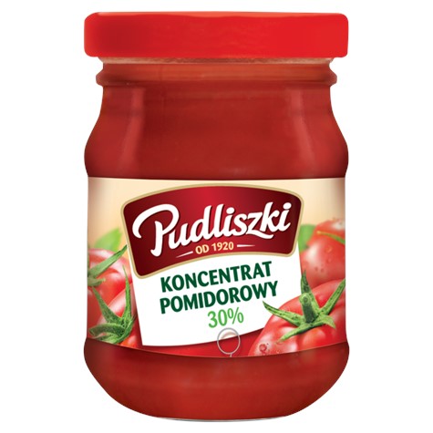 PUDLISZKI koncentrat pomidor 195g 30% słoik /24/