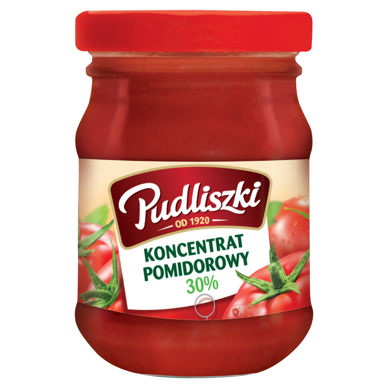 PUDLISZKI koncentrat pomidor 195g 30% słoik /24/